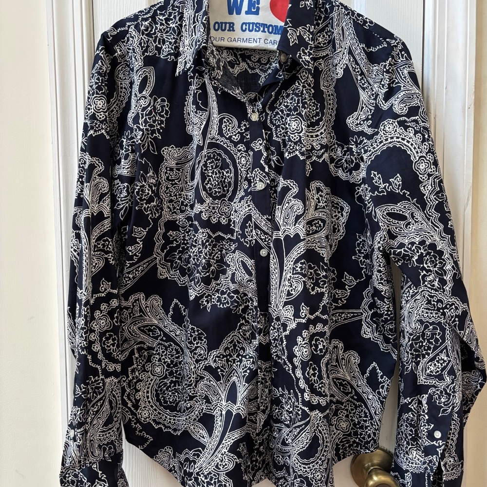 Ralph Lauren button down cotton blouse - Picture 3 of 3